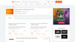 
                            9. Aliexpress India 13 Coupons, Offers, Discount Codes At ...