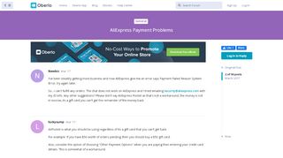 
                            7. AliExpress Payment Problems - Ask.Oberlo