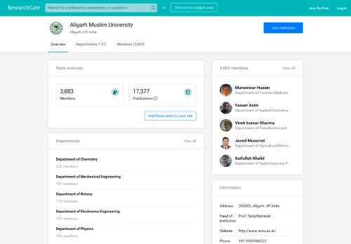 
                            12. Aligarh Muslim University - ResearchGate