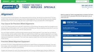 
                            9. Alignment - Farwest Tire and Auto Point S, Coos Bay, OR