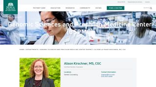 
                            10. Alison La Pean Kirschner, MS, CGC | Certified Counselor | Medical ...