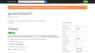 
                            12. alizx/TLSharp - Libraries.io