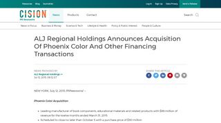 
                            13. ALJ Regional Holdings Announces Acquisition Of Phoenix ...