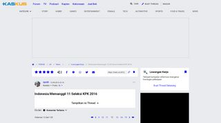 
                            6. All About Seleksi KPK 2016 - Page 12 | KASKUS
