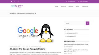 
                            9. All about the Google Penguin Update | - Adhuntt Media