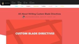 
                            11. All About Writing Custom Blade Directives ― Scotch.io