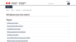 
                            10. All about your tax return - Canada.ca