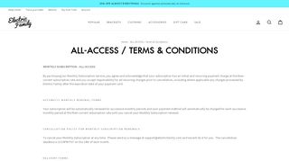 
                            7. ALL-ACCESS / Terms & Conditions – Electric Family