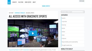 
                            11. All Access With Gracenote Sports - News Center | Nielsen