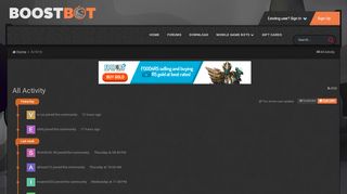 
                            7. All Activity - BoostBot - The Mobile Game Bot Forums