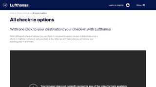 
                            8. All check-in options - Lufthansa