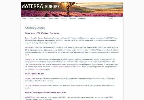 
                            13. All dōTERRA Sites | dōTERRAEveryday Europe