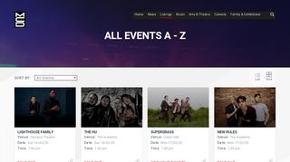 
                            10. All Events - MCD.ie