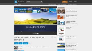 
                            11. ALL IN ONE PROFITS AND NETWORK MARKETING - SlideShare