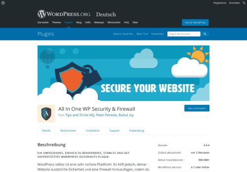 
                            10. All In One WP Security & Firewall | WordPress.org