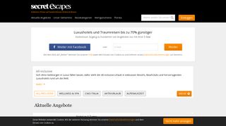 
                            3. All-inclusive | Sparen Sie bis zu 70% auf Luxusreisen | Secret Escapes