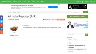 
                            4. All India Reporter (AIR) - Lawyersclubindia