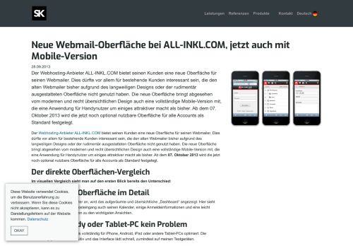 
                            10. All Inkl Webmail Oberfläche, auch für mobile Geräte - Simon Köhler