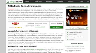 
                            11. All Jackpots Casino - Betrugstest.com