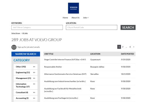 
                            8. ALL JOBS AT VOLVO GROUP - Jobs.net