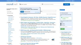 
                            8. All Jobs Baker Hughes Jobs In Indonesia | Recruit.net