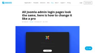 
                            1. All Joomla admin login pages look the same, here is how to change it ...