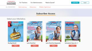 
                            5. All Mags SignIn - Scholastic Classroom Magazines