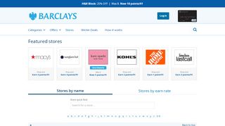 
                            10. All Online Stores - Barclaycard RewardsBoost