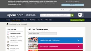 
                            6. All our free courses - OpenLearn - Open University