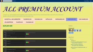 
                            2. ALL PREMIUM ACCOUNT: WUPLOAD.COM