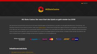 
                            5. All Slots Casino Deutsch | Online Slots Bonus für deutsche ...