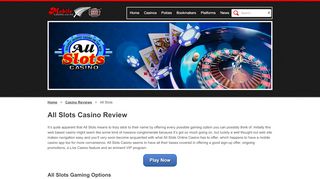 
                            6. All Slots Casino Review | Mobile Casino NZ