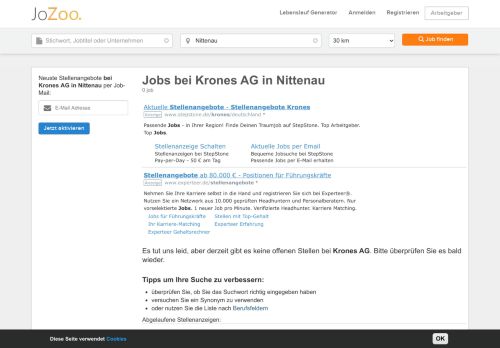 
                            12. All Stellenangebote bei Krones AG in Nittenau - JoZoo