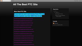 
                            13. All The Best PTC Site