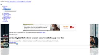 
                            7. All the keyboard shortcuts you can use when starting up your Mac ...