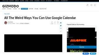 
                            6. All The Weird Ways You Can Use Google Calendar - ...