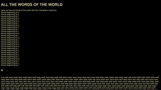 
                            10. ALL THE WORDS OF THE WORLD - Jean-Philippe Durand - Free