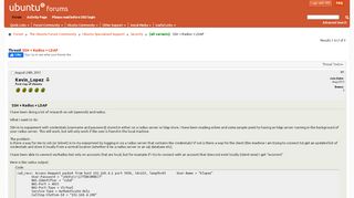 
                            10. [all variants] SSH + Radius + LDAP - Ubuntu Forums