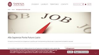 
                            11. Alla Sapienza Porta Futuro Lazio | Sapienza Università di Roma