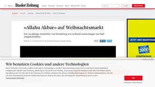 
                            5. «Allahu Akbar» auf Weihnachtsmarkt - News: Standard - bazonline.ch