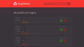 
                            1. allcandid.com passwords - BugMeNot