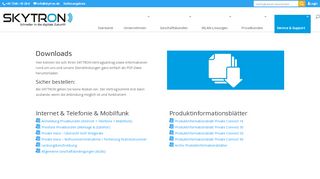 
                            11. Alle Downloads für Internet und Telefonie von Skytron