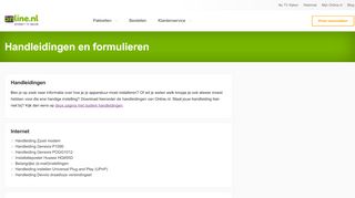 
                            3. Alle handleidingen en formulieren | Online.nl