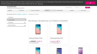 
                            10. Alle Handys, Smartphones und Tablets im Überblick - Telekom Profis