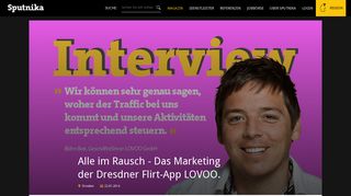 
                            12. Alle im Rausch - Das Marketing der Dresdner Flirt-App LOVOO ...