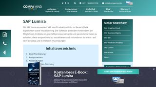 
                            6. Alle Möglichkeiten von SAP Lumira im Überblick - Compamind