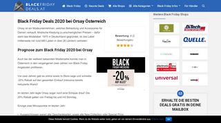 
                            11. Alle Orsay Black Friday und Cyber Monday Angebote in der Übersicht