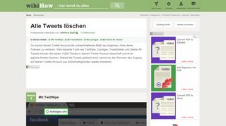 
                            6. Alle Tweets löschen – wikiHow