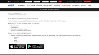 
                            3. ALLEN BPMS Mobile App - allen jaipur