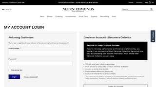 
                            12. Allen Edmonds Account Login